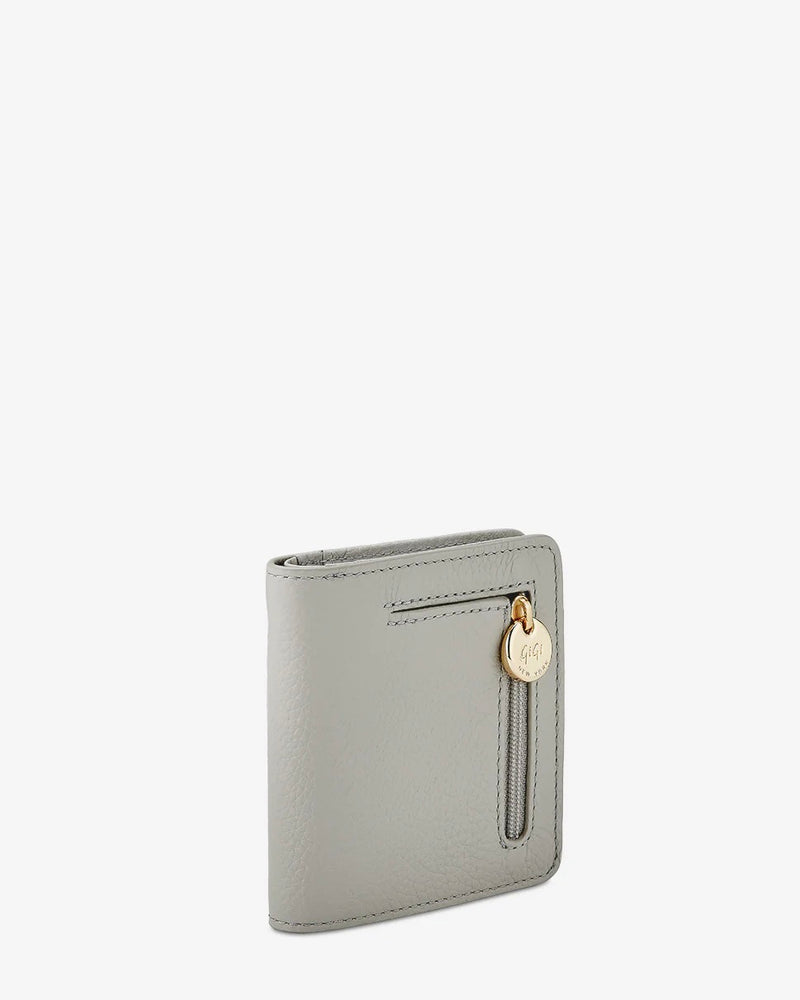 Gigi Pebble Leather Mini Folding Wallet