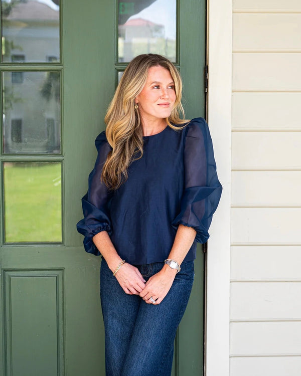 Sail to Sable Puff Sleeve Top