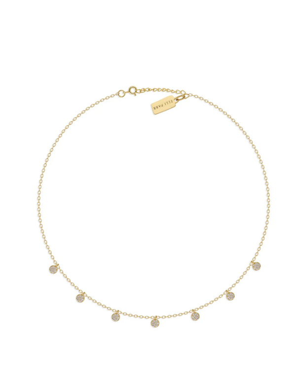 Elli Parr Cora Pavé Coin Necklace