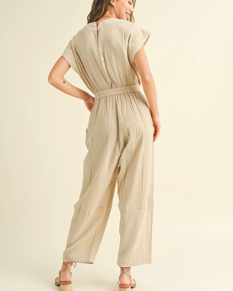 Washed Gauze Jumpsuit