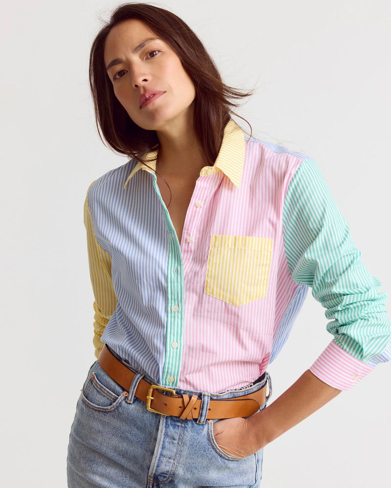 The Party Stripe Boyfriend Shirt