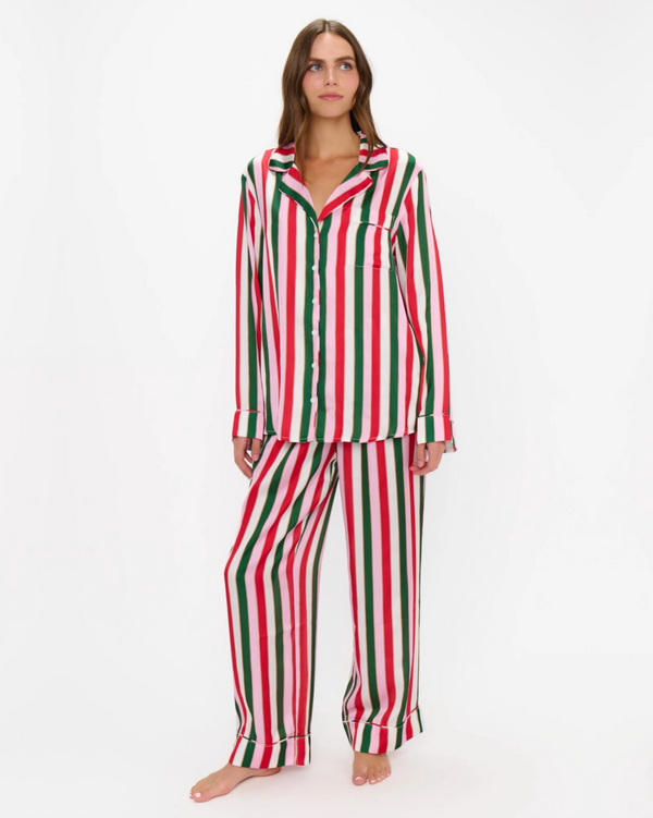 Show Me Your Mumu Classic PJ Set in Jolly Stripes