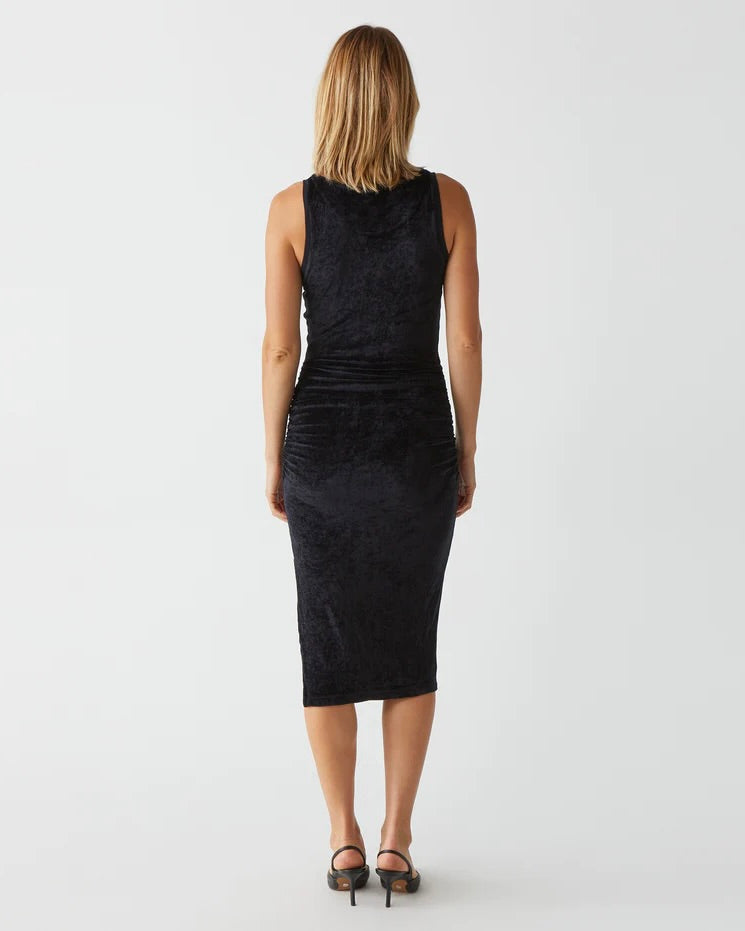 Michael Stars Knit Velvet Stacey Ruched Midi
