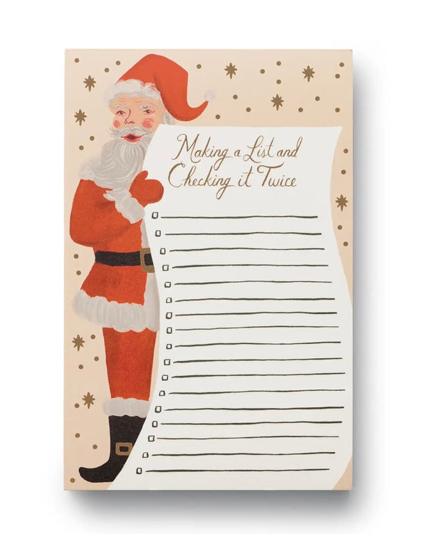 Rifle Paper Co. Santa's List Notepad