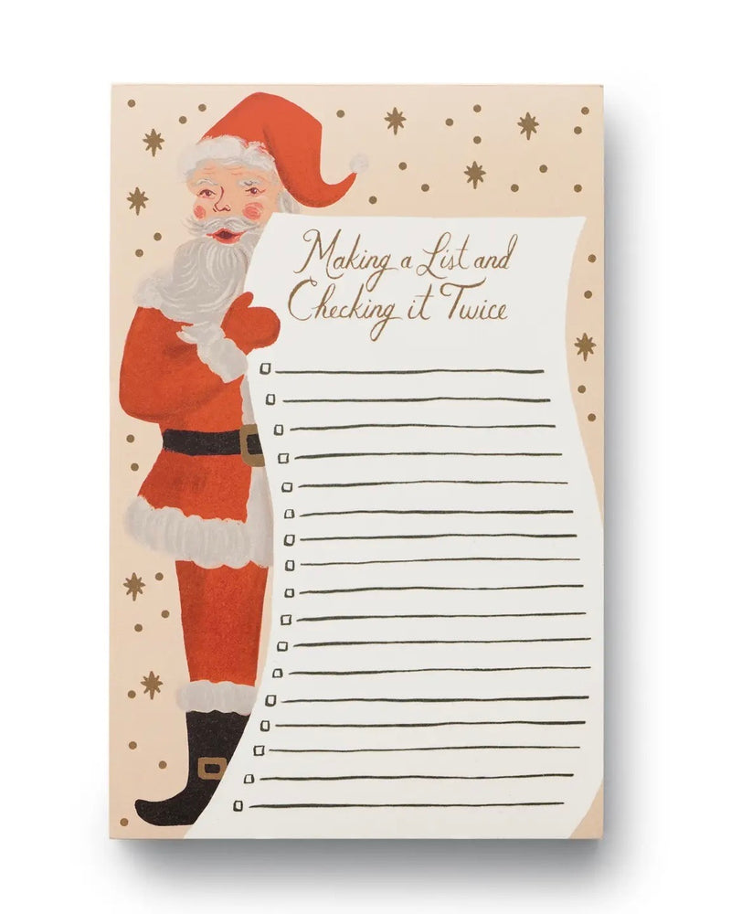 Rifle Paper Co. Santa's List Notepad