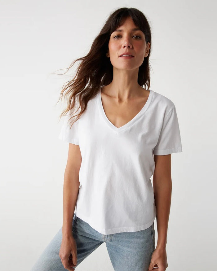 (取寄) マイケル スターズ レディース トビ V-ネック ティー Michael Stars women Tobi V-neck Tee Nocturnal Michael Stars Women's Baxter V-Neck Short Sleeve Relaxed Fit