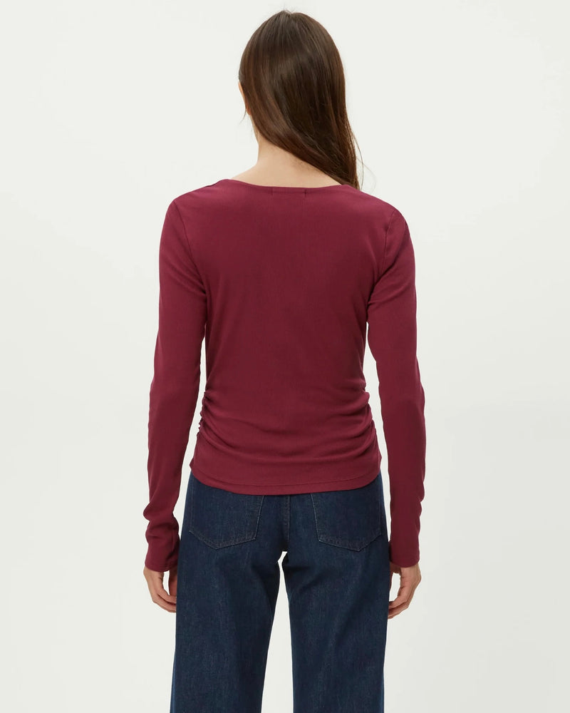 Michael Stars Sarah Square Neck Longsleeve