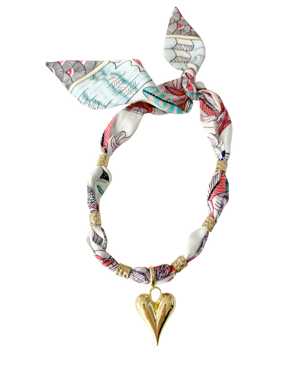 Gemelli Palm Scarf Necklace