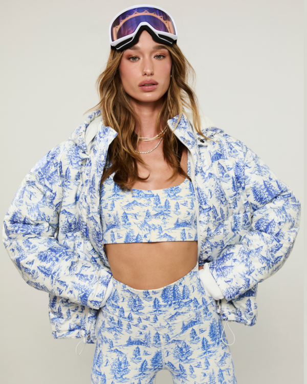 Beach Riot Alps Toile Puffer Coat