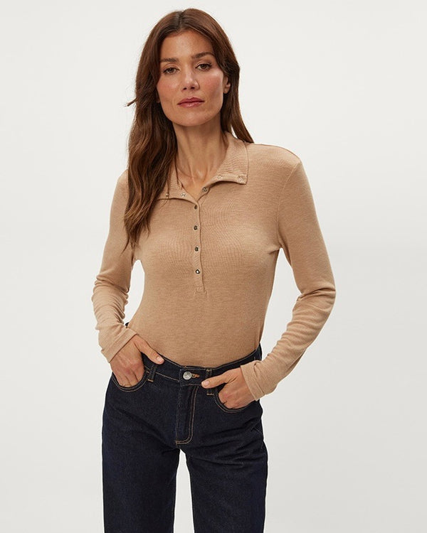 Michael Stars Issa Rib Mix Henley