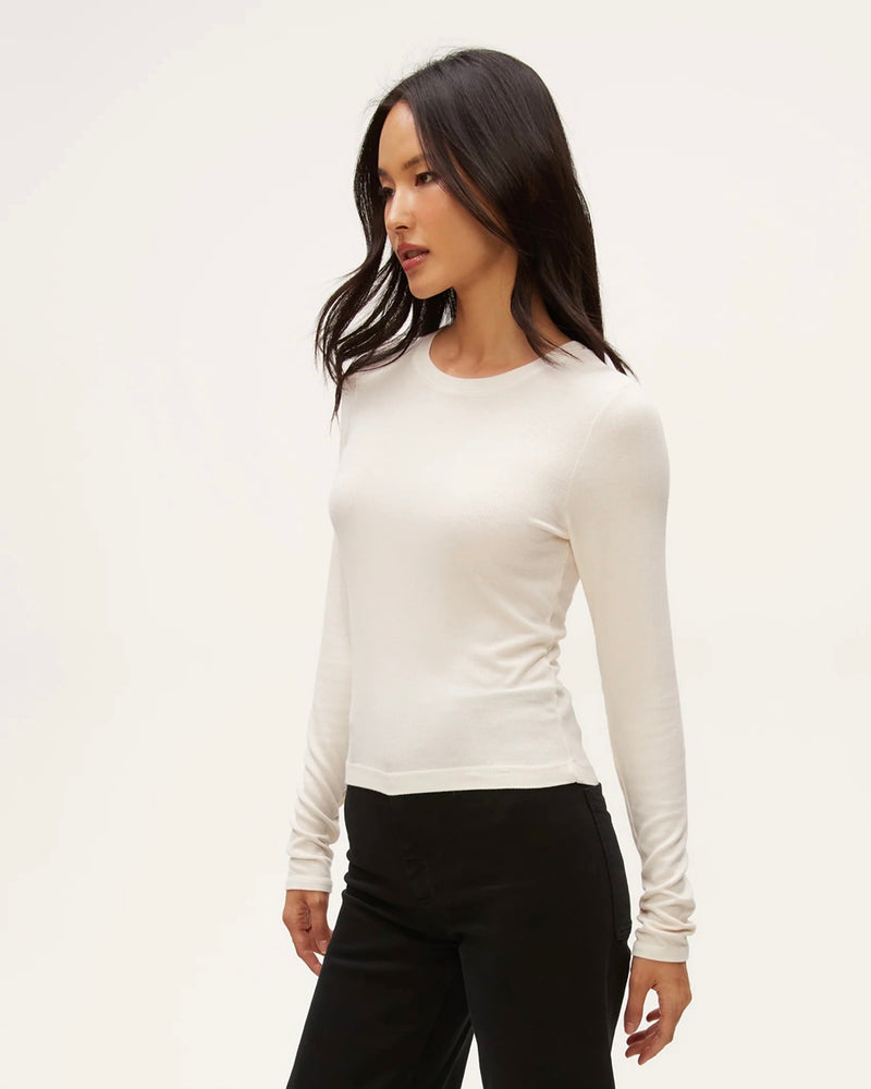 Michael Stars Finn Crew Neck Crop Tee