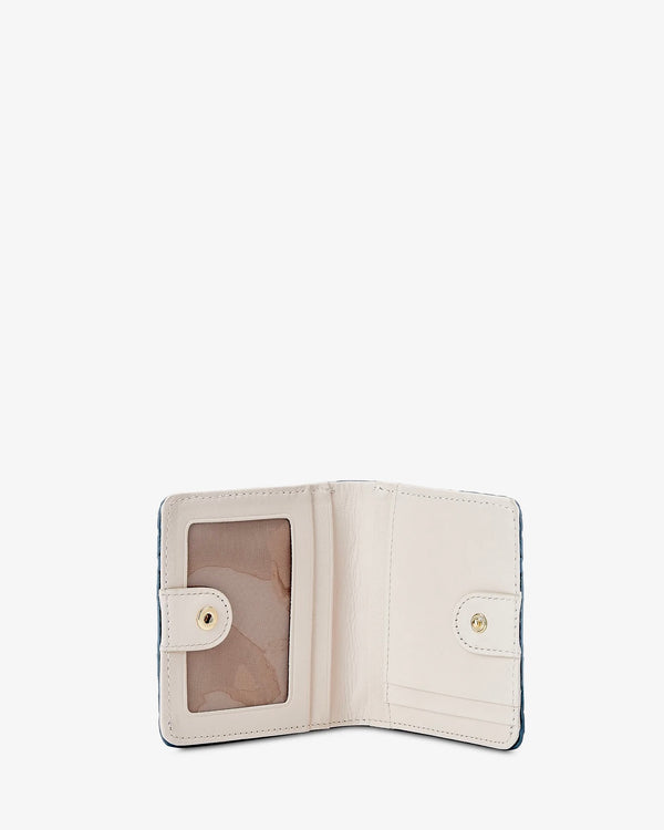 Gigi Embossed Python Mini Folding Wallet