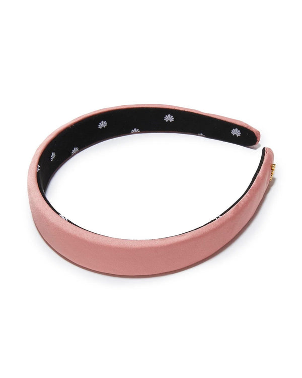 Lele Sadoughi Charlotte Silk Headband in Rose Blush