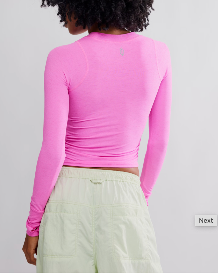 Free People Tempo Ruched Long Sleeve