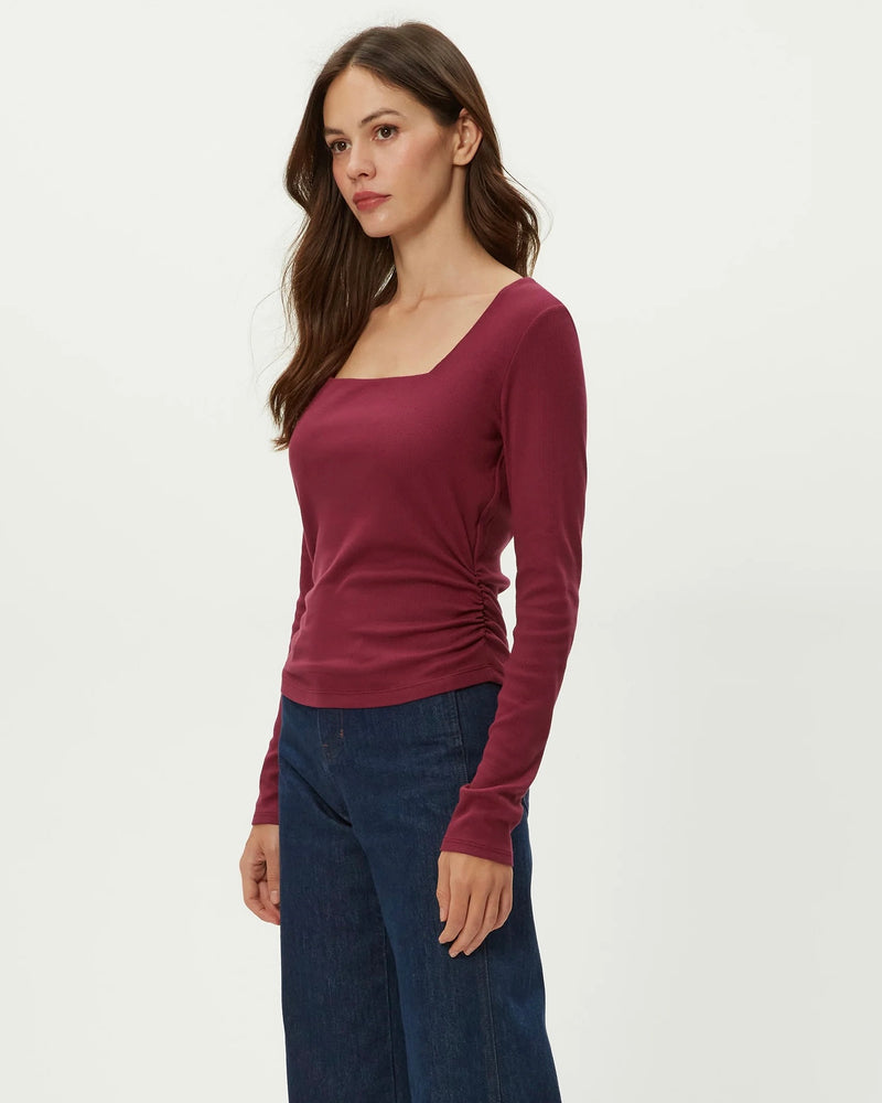 Michael Stars Sarah Square Neck Longsleeve