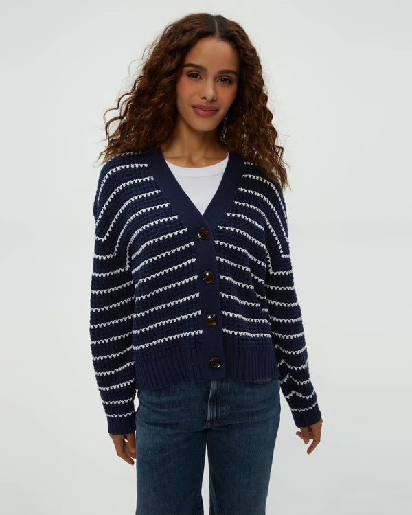 Michael Stars Dodi Striped Cardigan