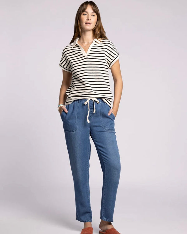 Drawstring Denim