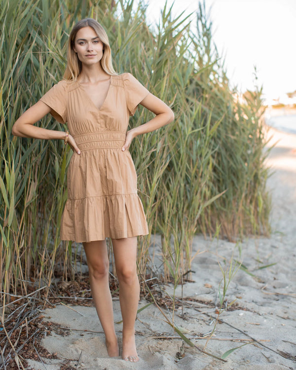 Marea Anna Dress in Camel