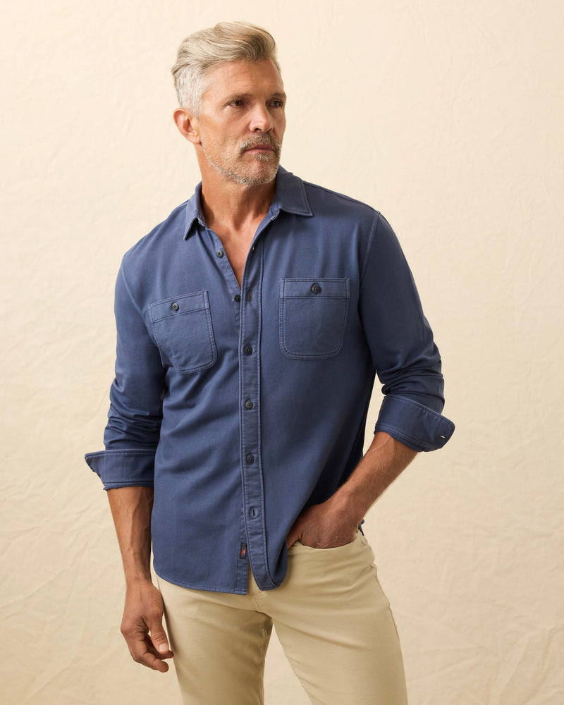 Faherty Mens Field Knit Shirt