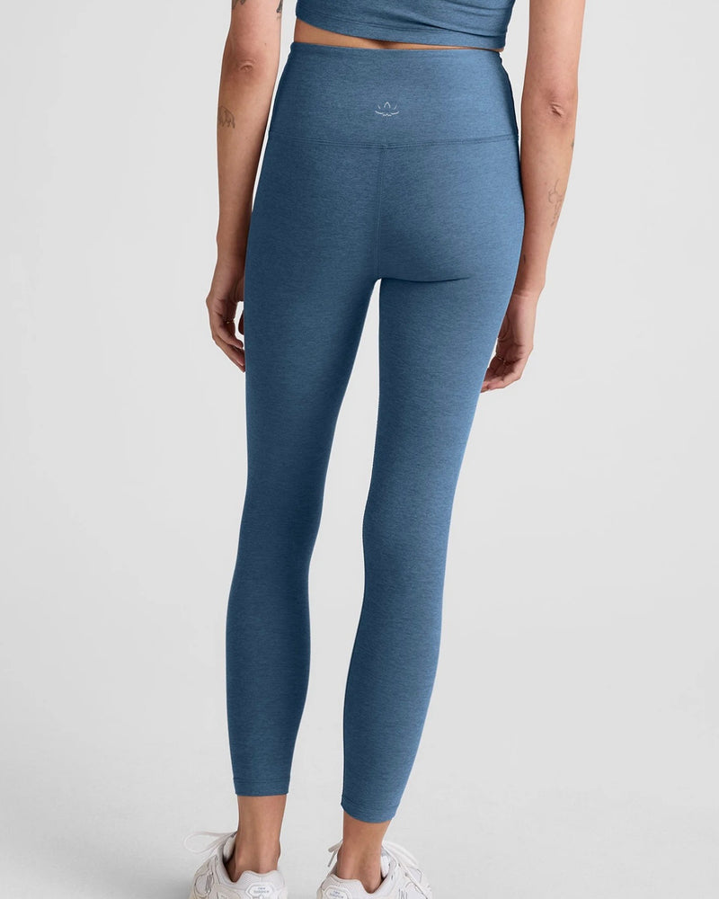 Beyond Yoga Spacedye Caught in the Midi High Waisted Legging - Washed Denim