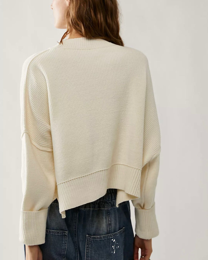 Free People Easy Street Crop Pullover