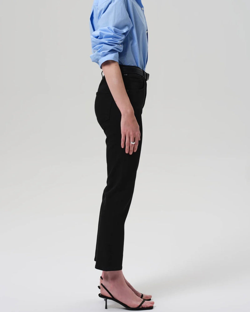 Citizens of Humanity Isola Cropped Boot in Plush Black