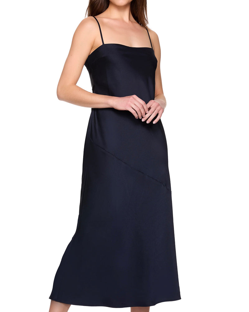 Susana Monaco Satin Bias Cut Slip Dress