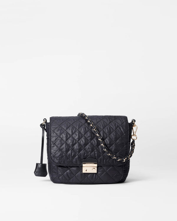 MZ Wallace Medium Crosby Lock Crossbody - Black