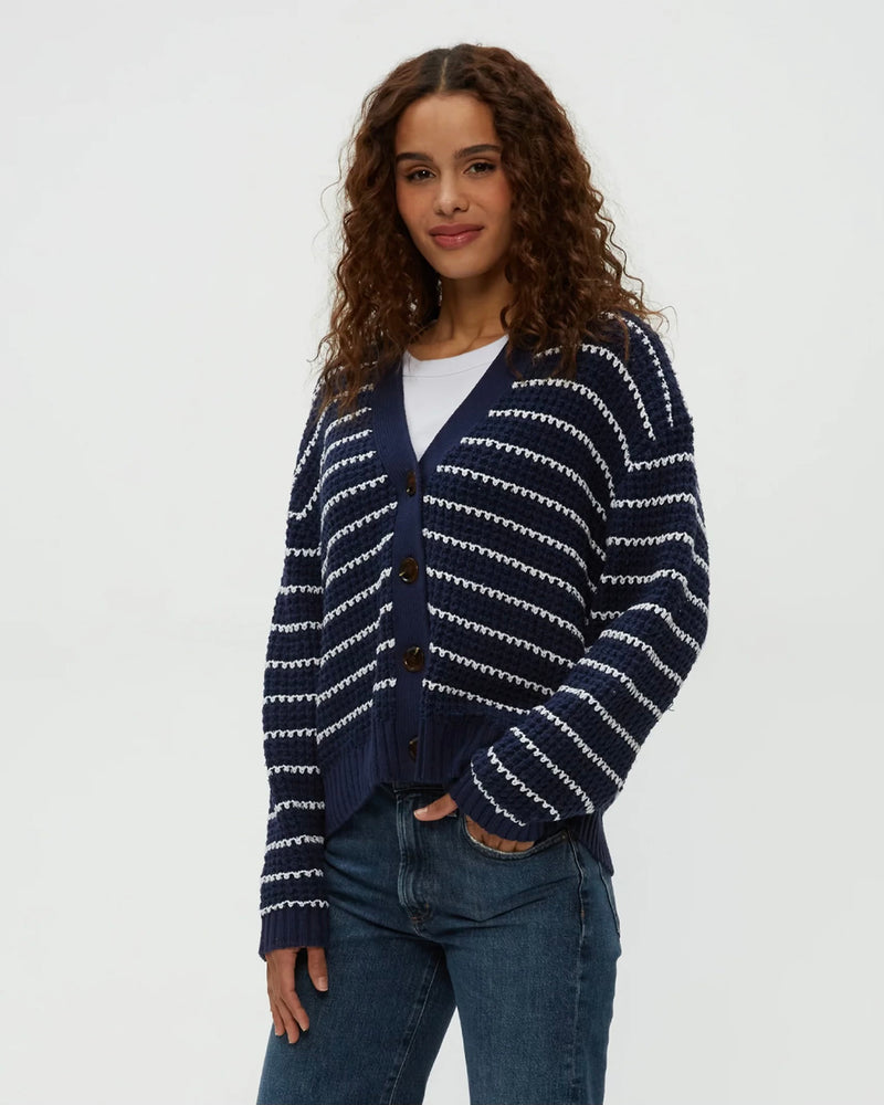 Michael Stars Dodi Striped Cardigan