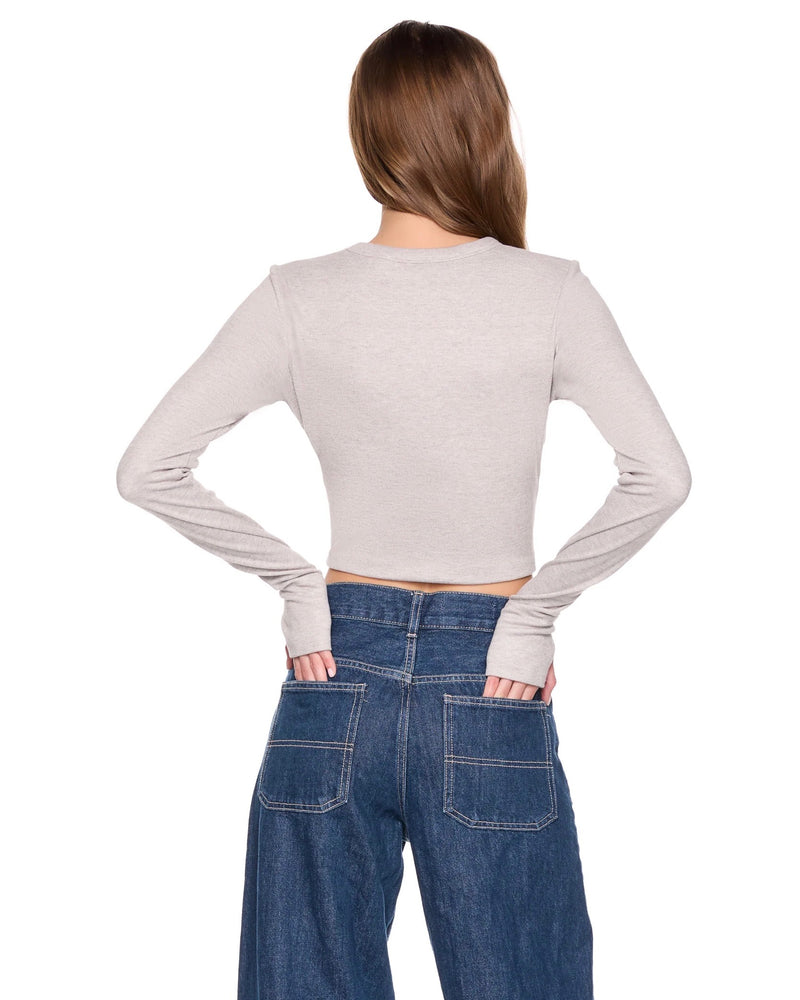 Susana Monaco Long Sleeve Fleece Crew