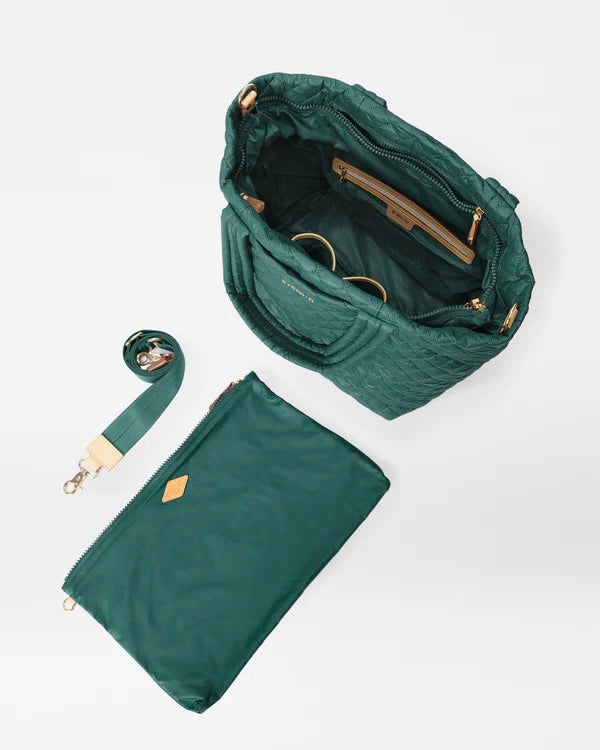 MZ Wallace Medium Metro Tote Deluxe - Emerald