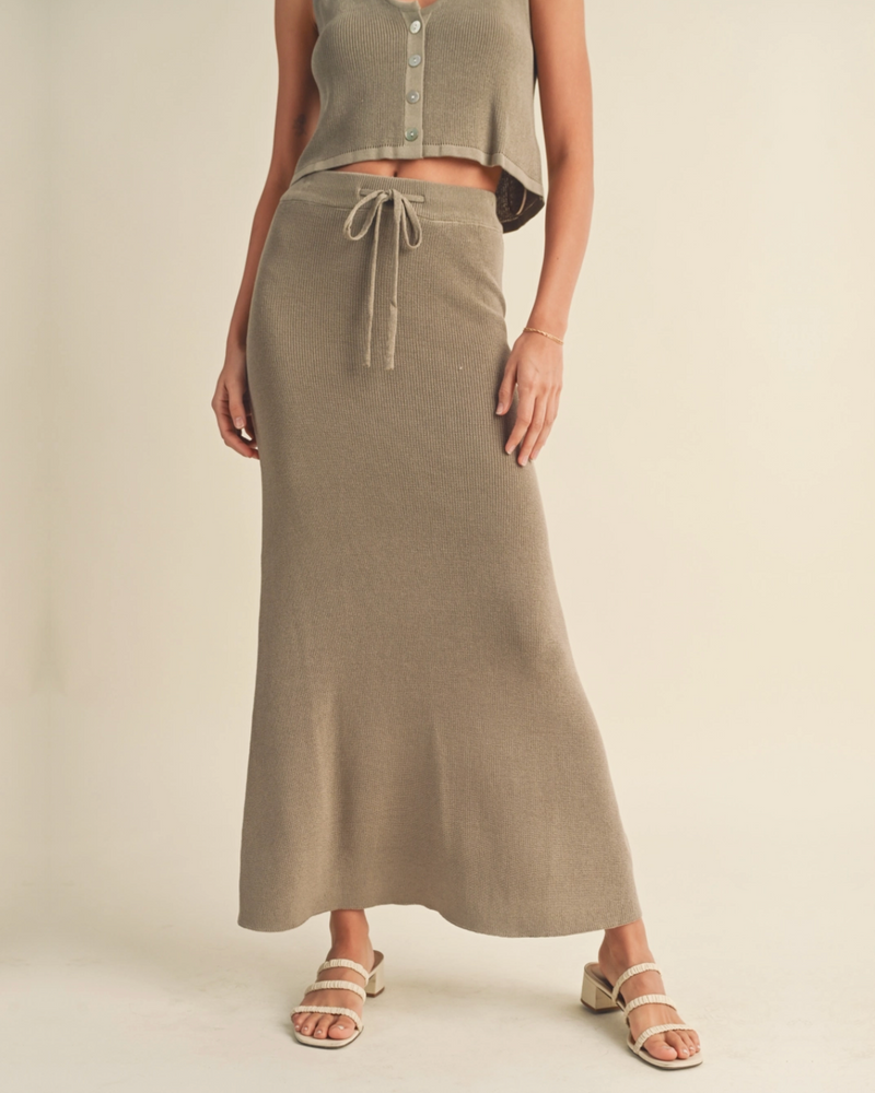 Knitted Maxi Skirt