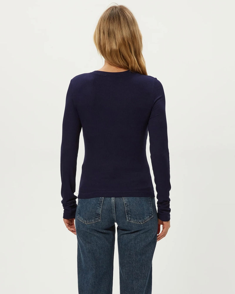 Michael Stars Finn Crew Neck Crop Tee