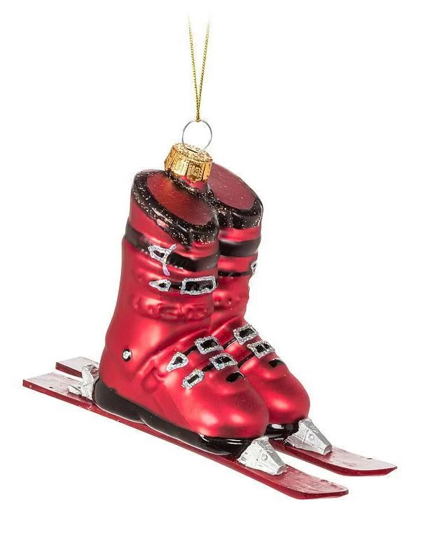 Downhill Skis & Boots Ornament