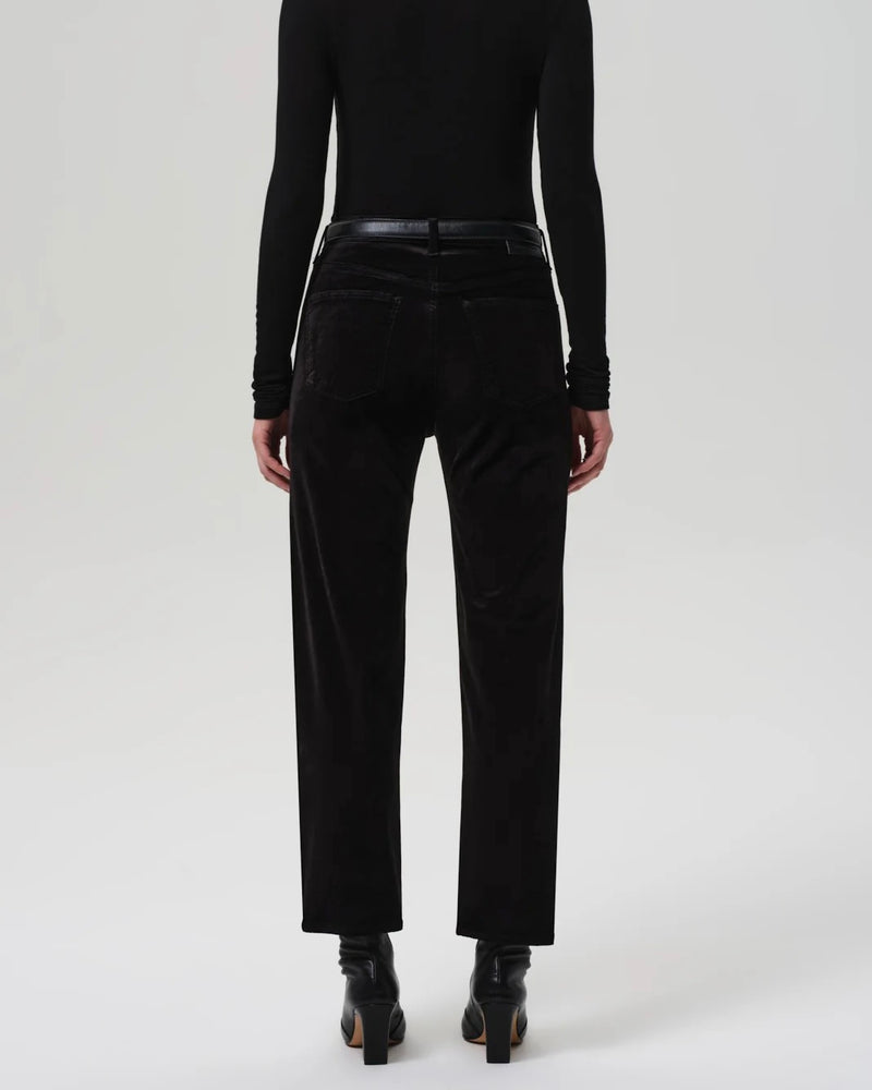Citizens of Humanity Delfina Straight in Black Velvet