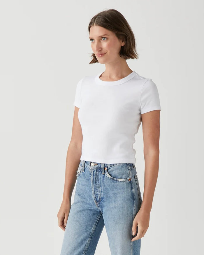 (取寄) マイケル スターズ レディース メーヴ クロップ ティー Michael Stars women Maeve Crop Tee Nocturnal 取寄) マイケル スターズ レディース メーヴ クロップ ティー