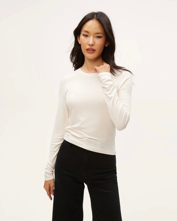 Michael Stars Finn Crew Neck Crop Tee