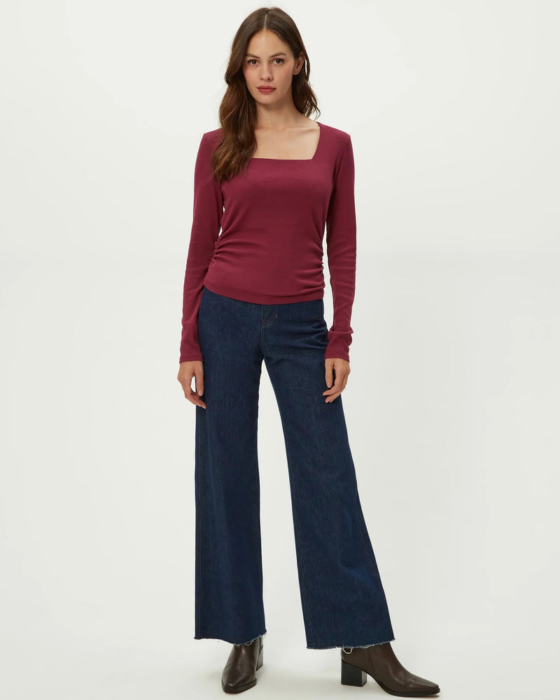 Michael Stars Sarah Square Neck Longsleeve