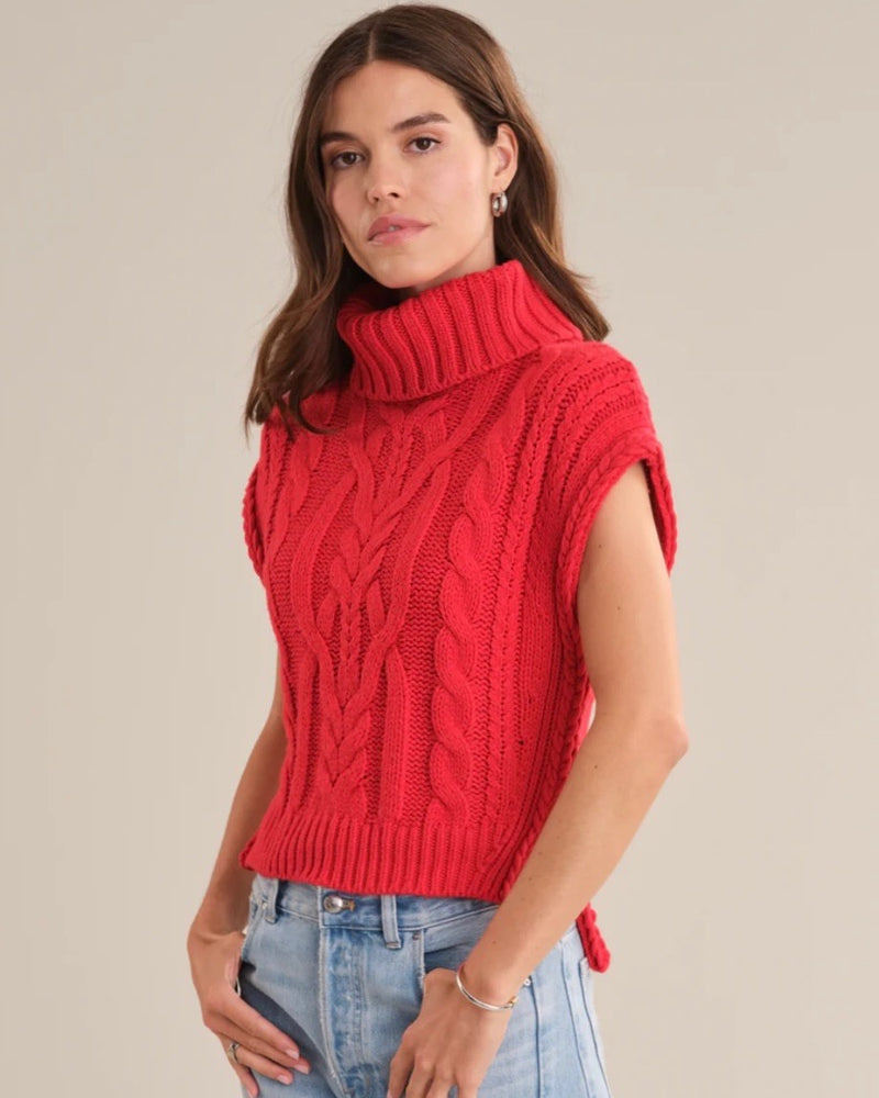 525 Angelica Cable Trim High-Low Vest