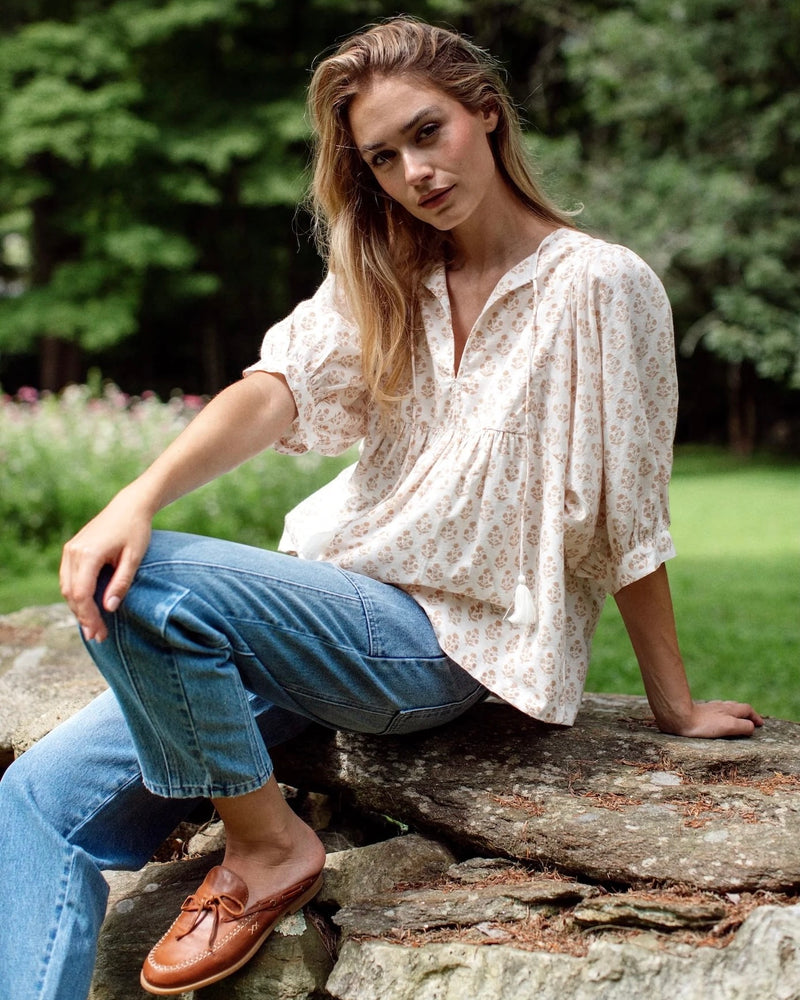 Marea Steph Top in Dandelion Tinsel