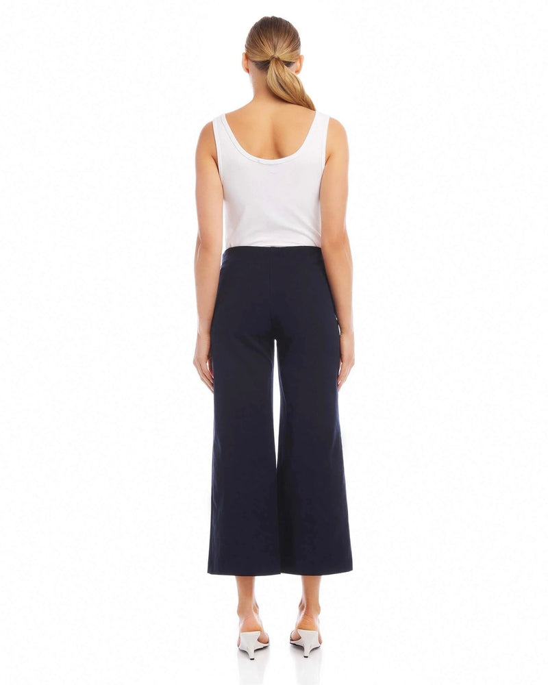 Wide-Leg Cropped Pants
