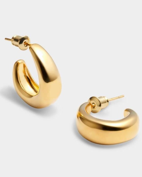 With Love Signet Hoop Earrings