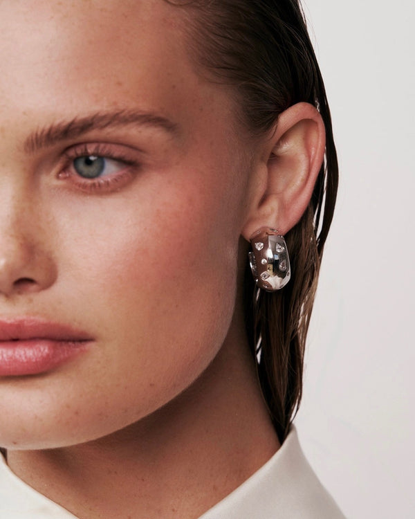 Mavis Hoop Earrings - Silver