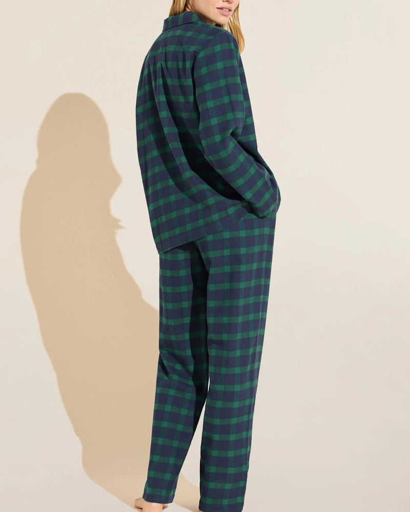 Eberjey Flannel Long PJ Set