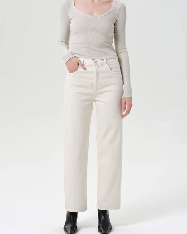 AGOLDE Ren Jean in Brown Rice
