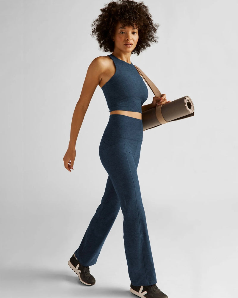 Beyond Yoga Spacedye Refocus Cropped Tank - Nocturnal Navy