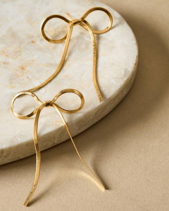 Amelie Bow Oversized Earrings