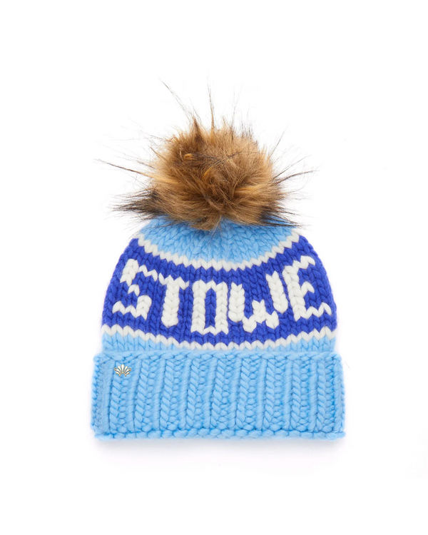 Lele Sadoughi Stowe Beanie - Glacier Blue