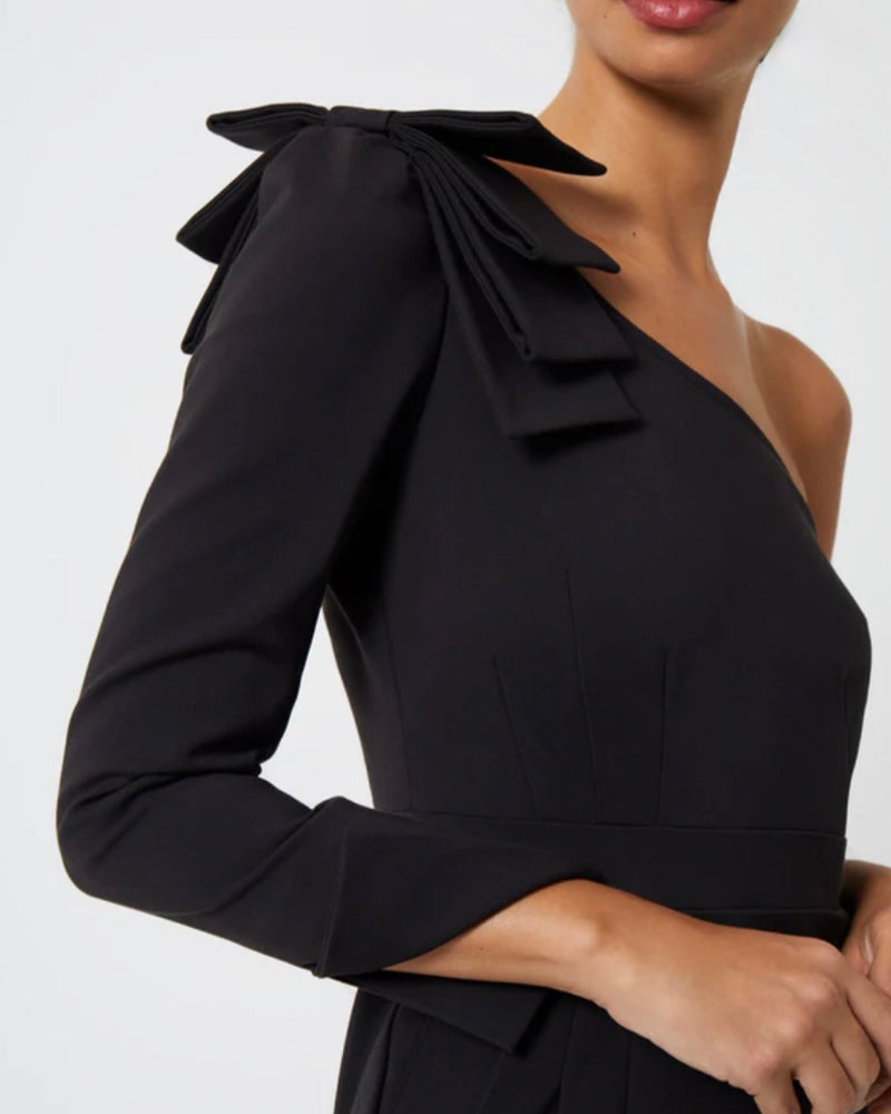 French Connection Lolo Stretch Asymmetric Dress