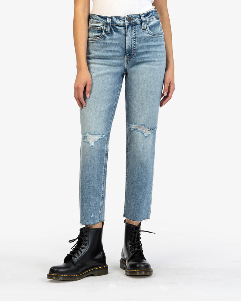 Kut from the Kloth Rachael High Rise Mom Raw Hem